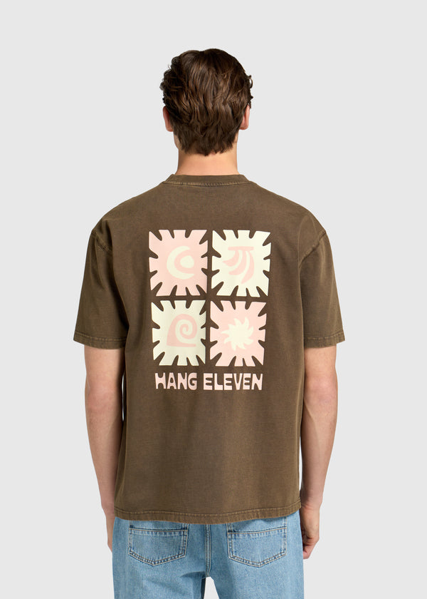 Sun and Surf Tee - Washed Brown