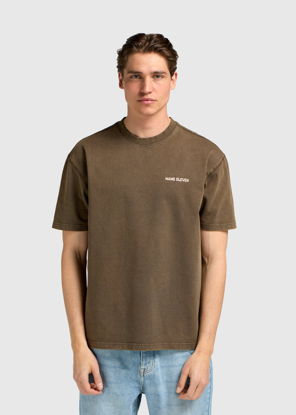 Sun and Surf Tee - Washed Brown