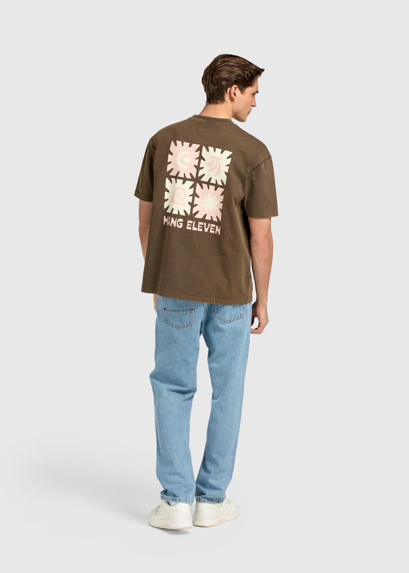Sun and Surf Tee - Washed Brown