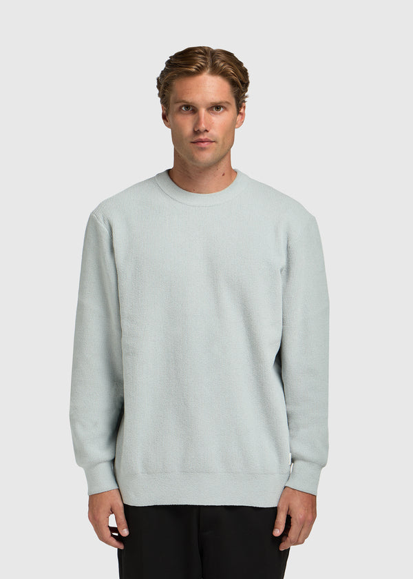 Structure Knit Crewneck - Light Blue
