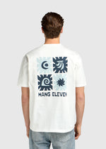 T-Shirt "Sonne und Surfen" – Weiß