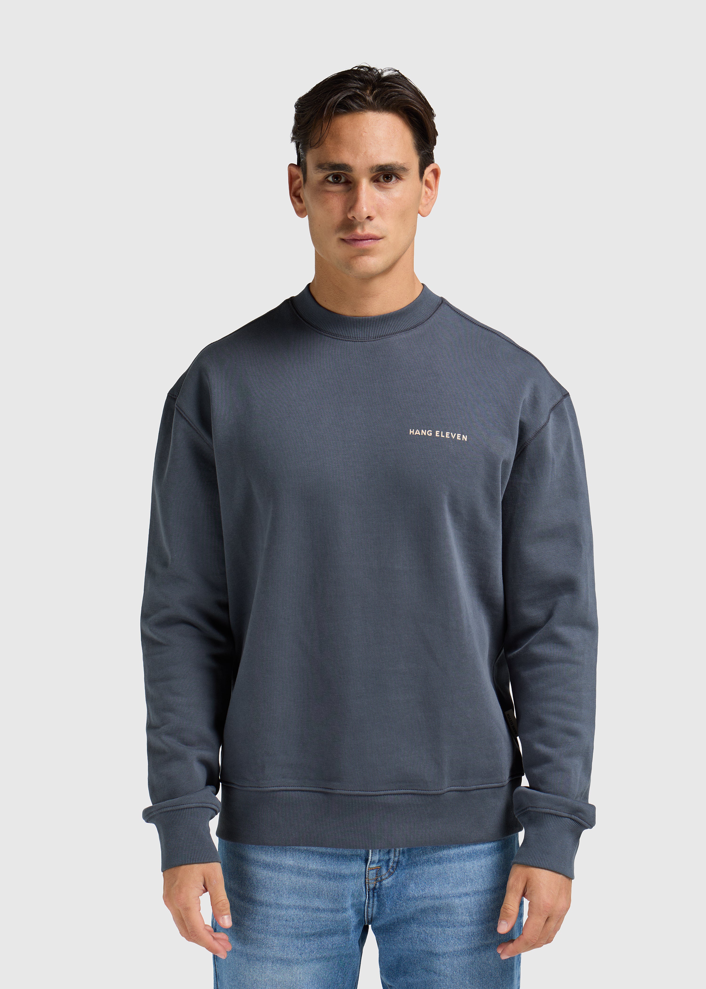 Botanical Crewneck - Ombre Blue