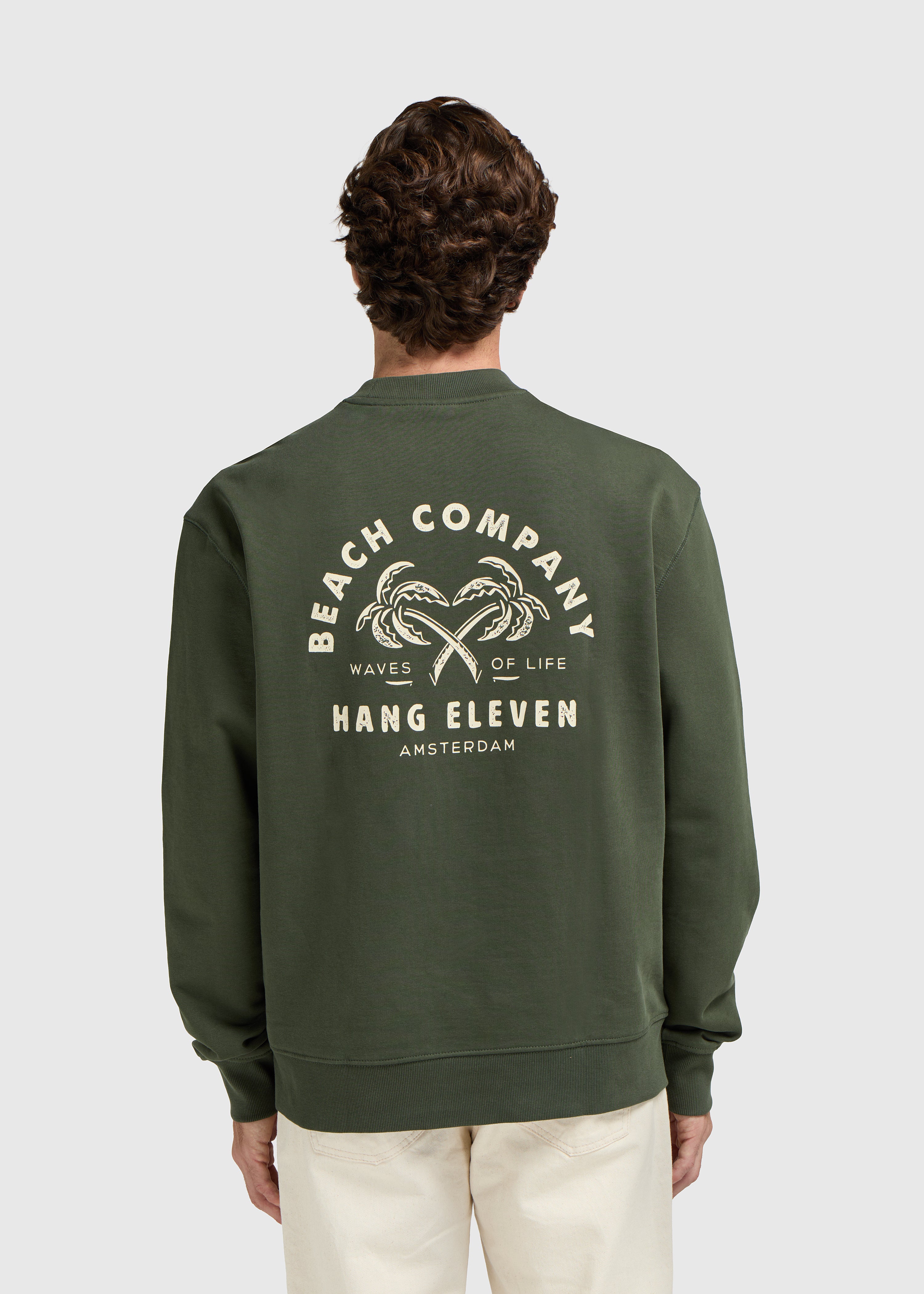 Palm Crewneck - Dark Green