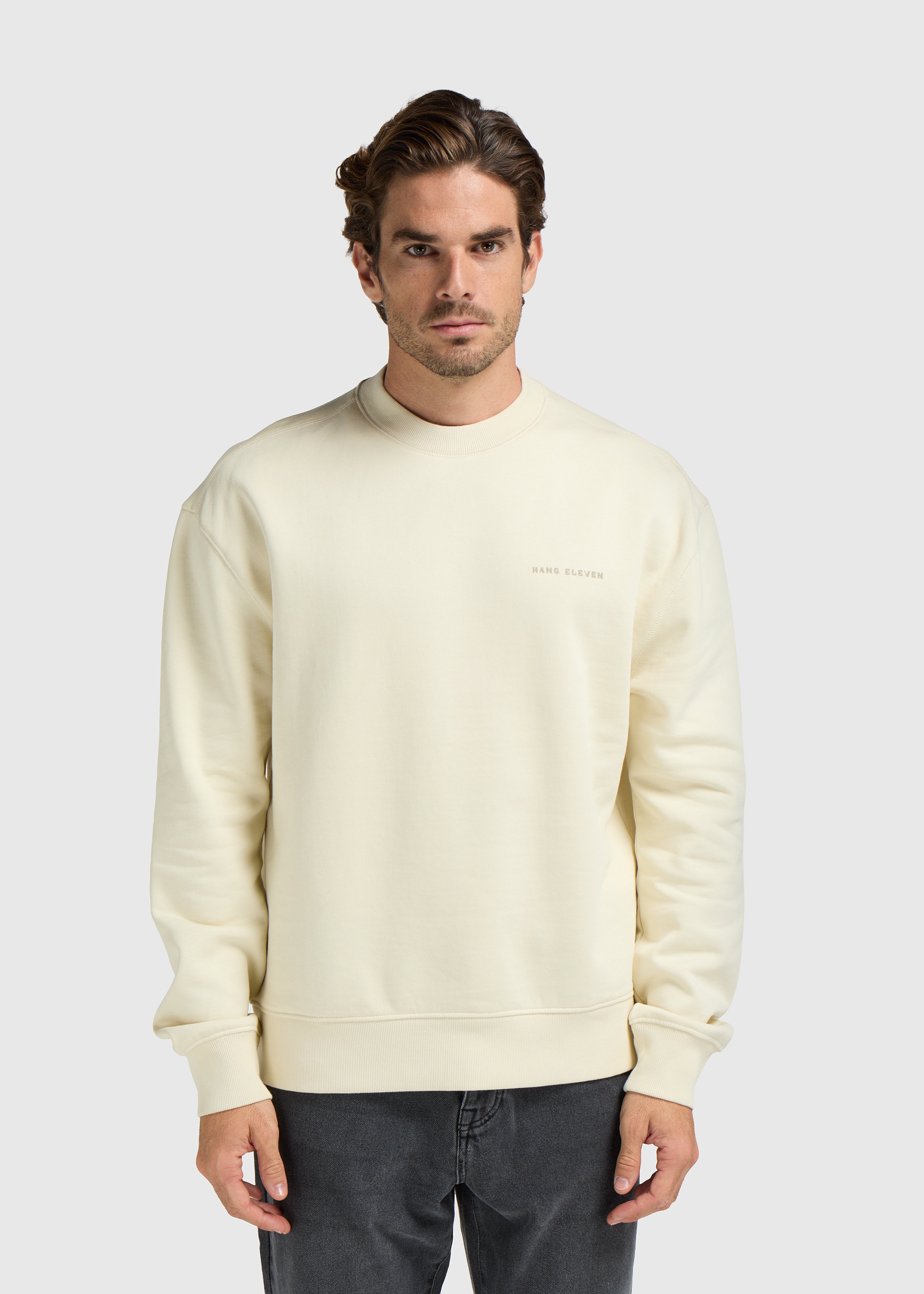 Structure Crewneck - White Sand
