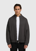 Knitted Full Zip Vest - Anthracite