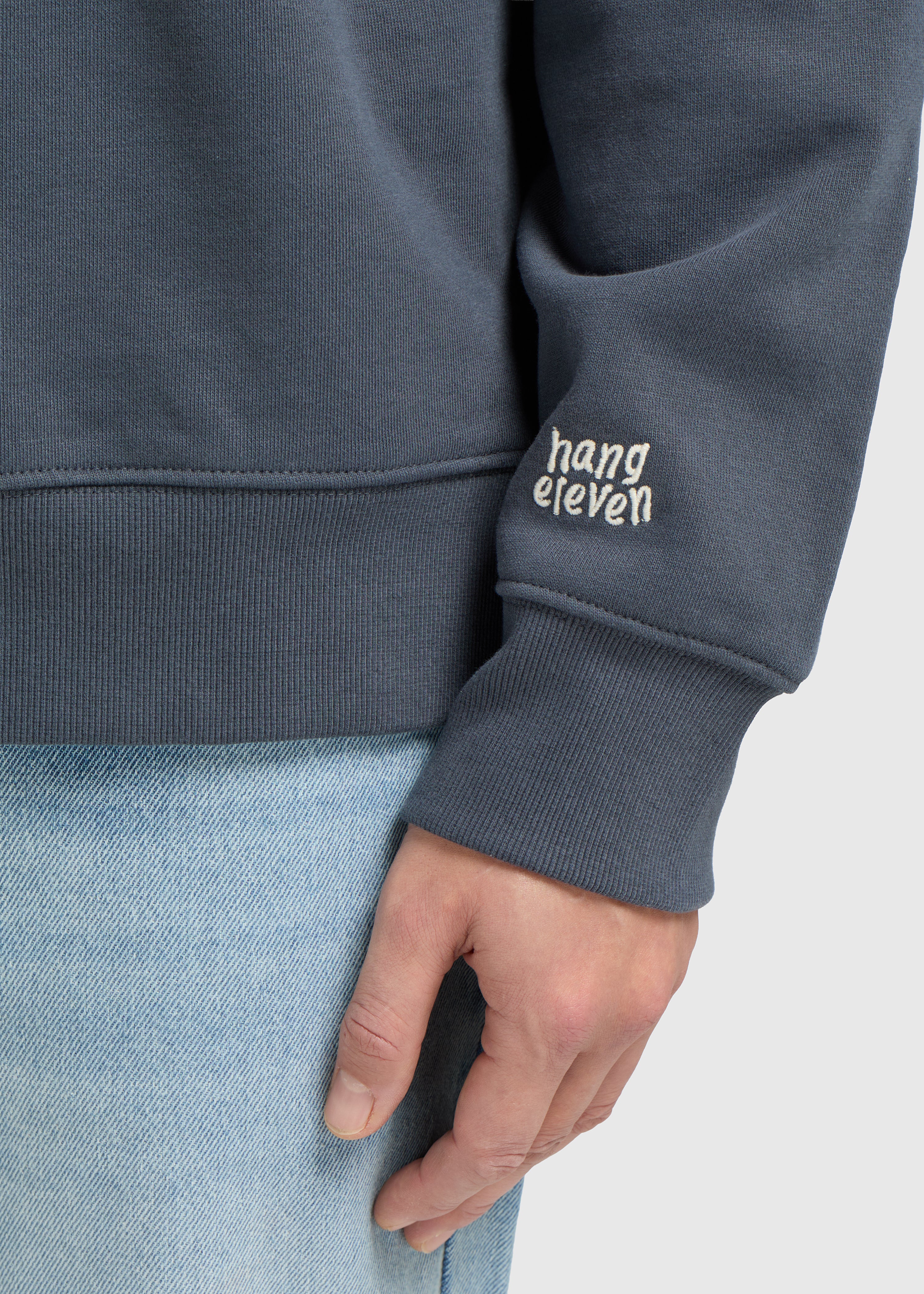 Half Zip Sweater - Ombre Blue