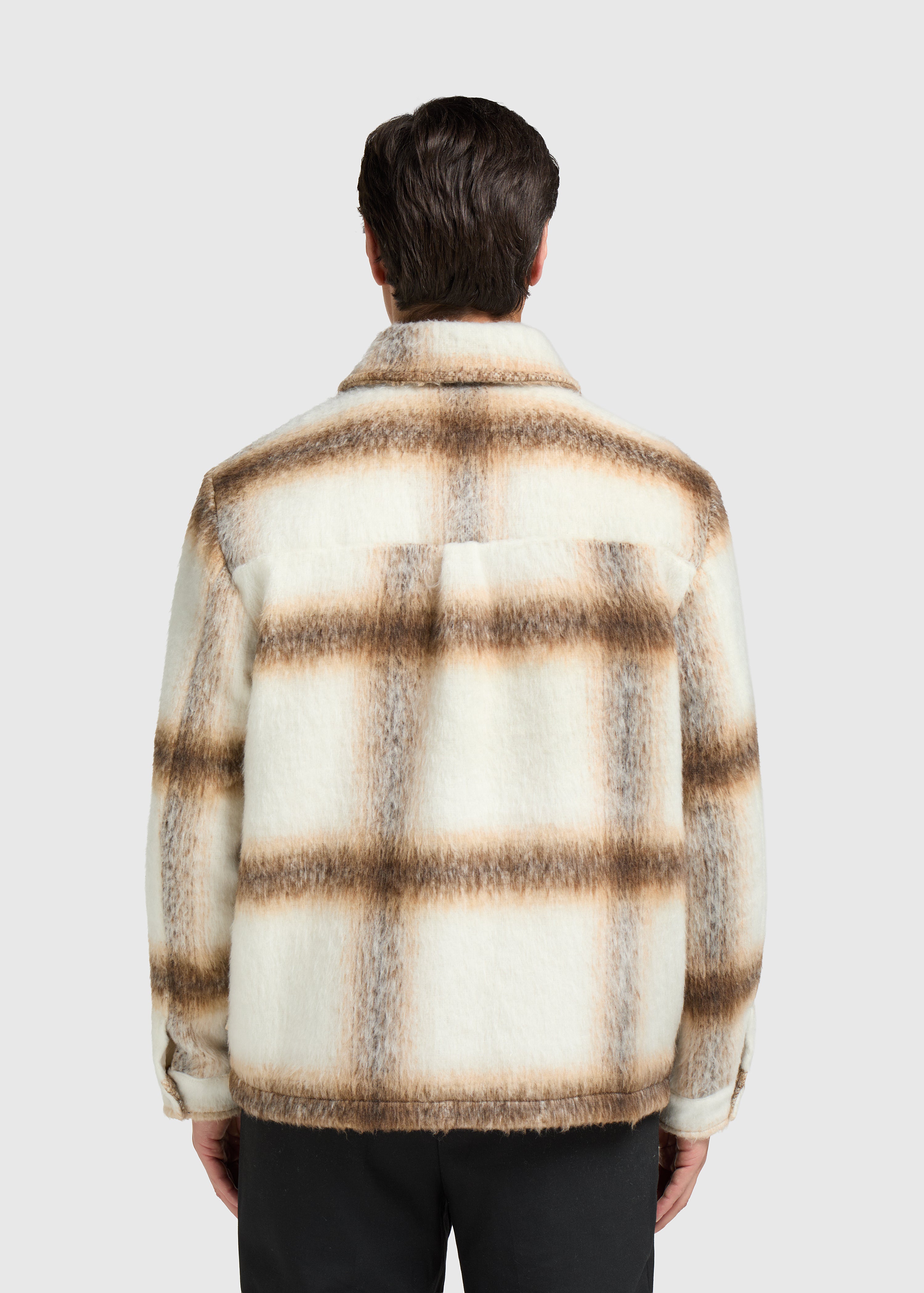 Hairy Check Jacket - Sand