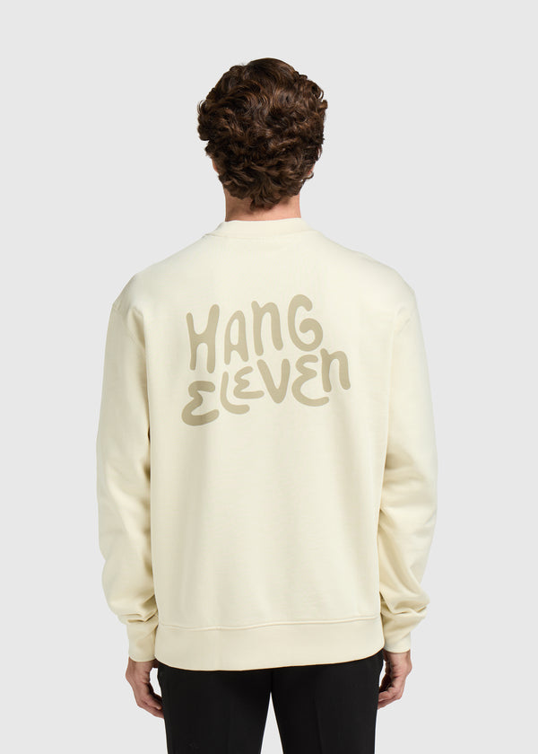 Brand Crewneck - White Sand
