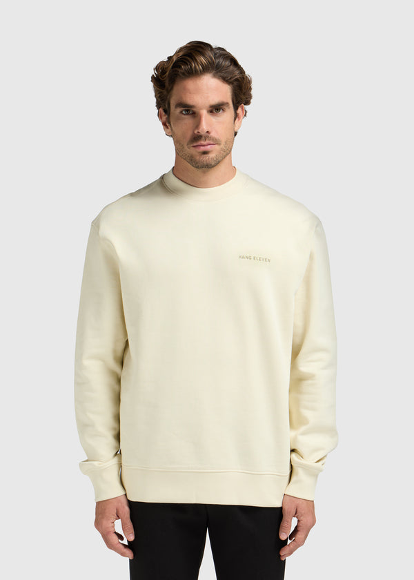 Brand Crewneck - White Sand