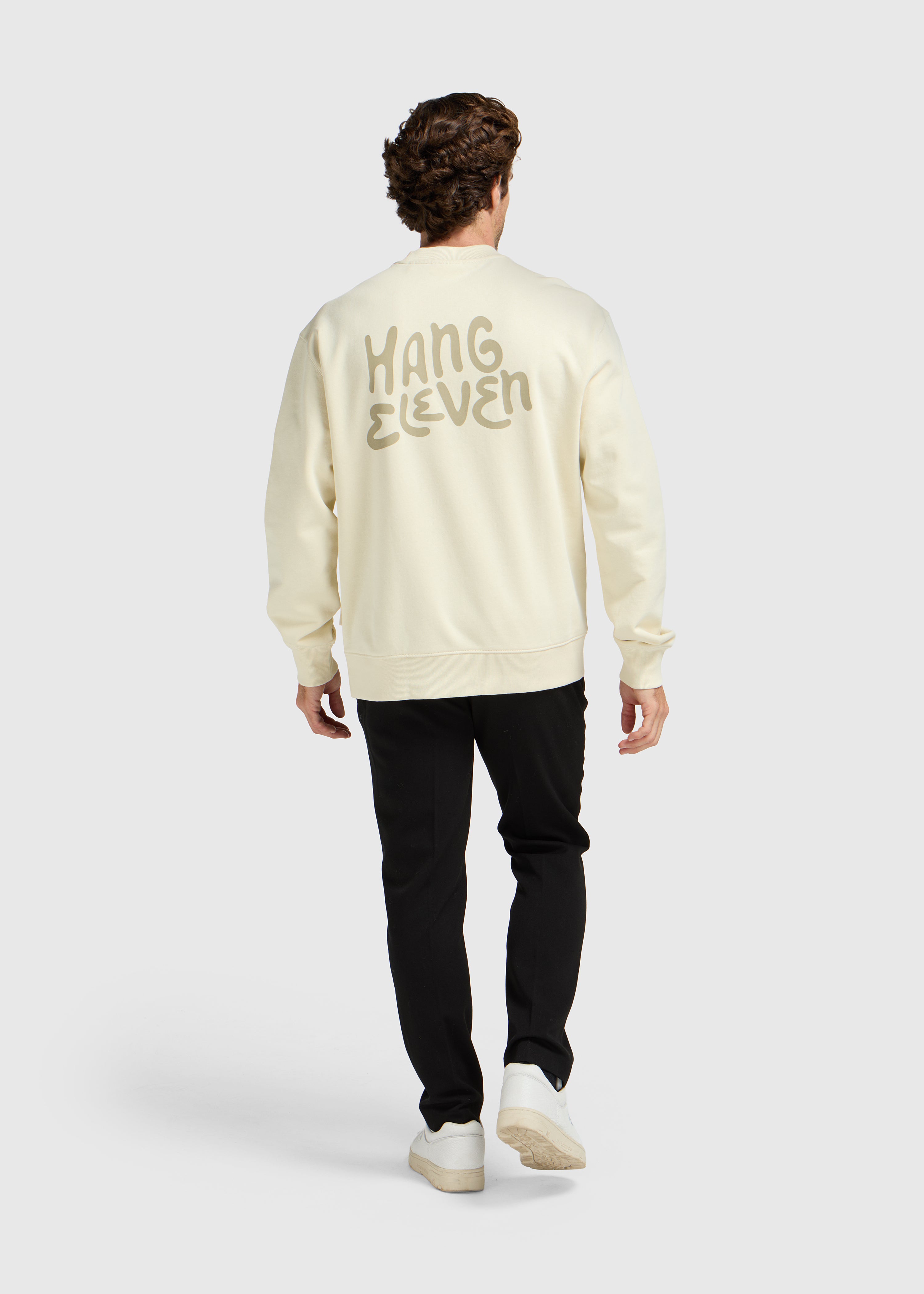 Brand Crewneck - White Sand