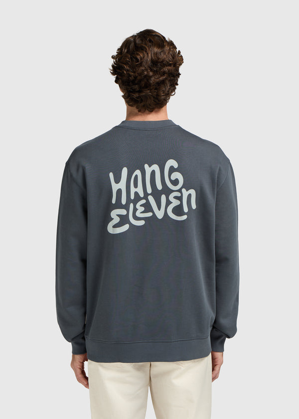 Brand Crewneck - Ombre Blue