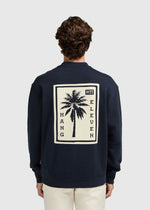 Palm Square Crewneck - Navy