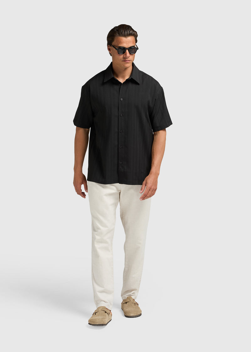 Jacquard Summer shirt - Black