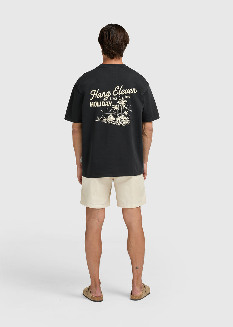 Shoreline Tee - Off Black