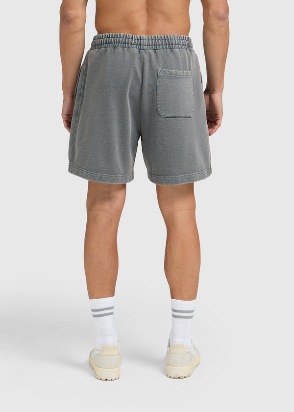 Washed Essential Sweat Short - Anthracite