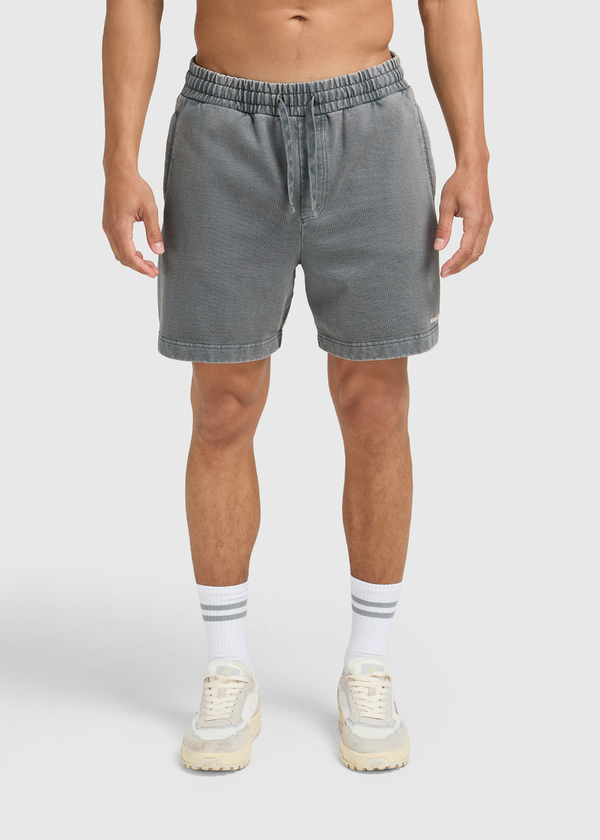 Washed Essential Sweat Short - Anthracite