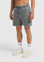 Washed Essential Sweat Short - Anthracite