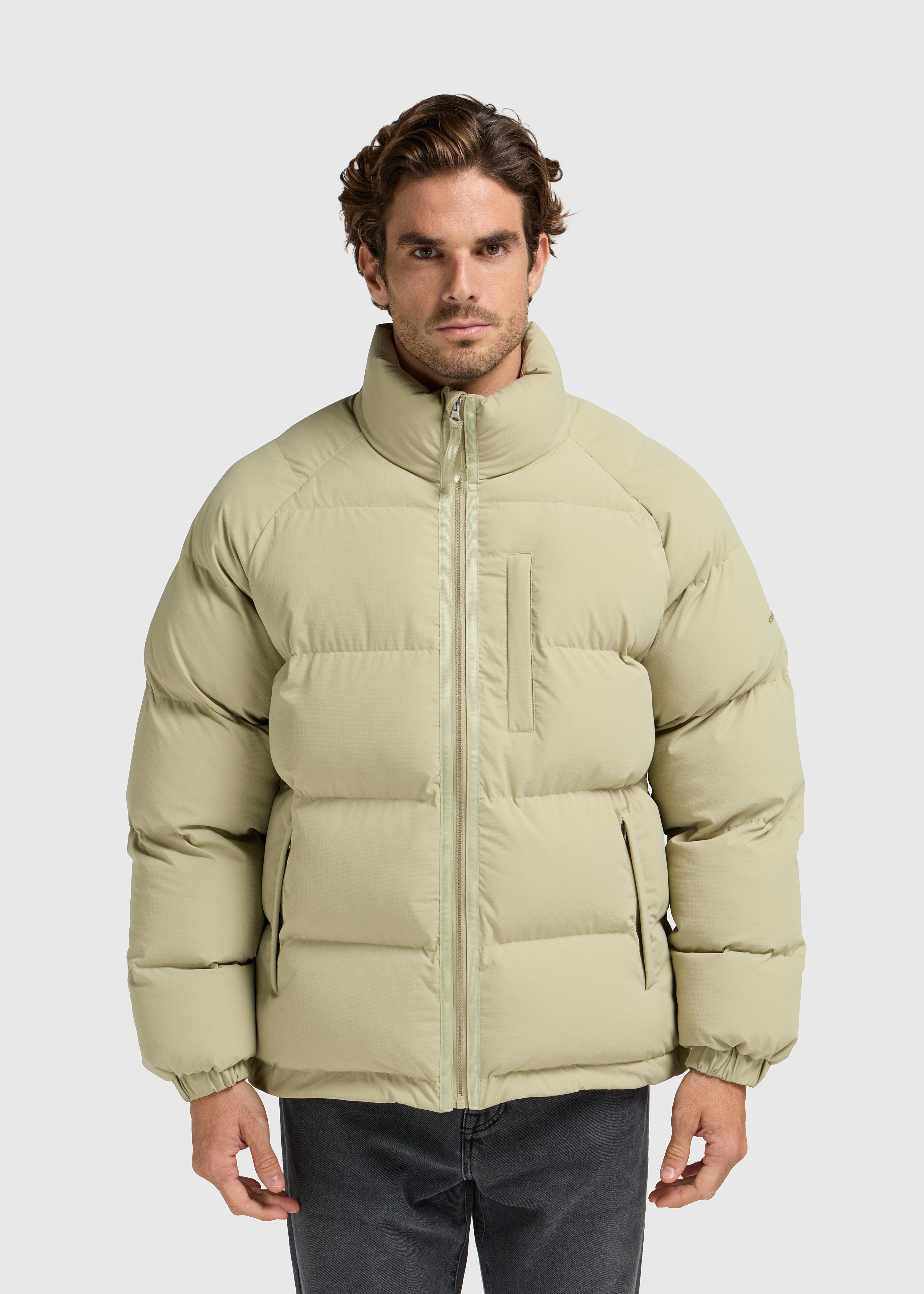 Ripstop Puffer Jacket - Slate Green