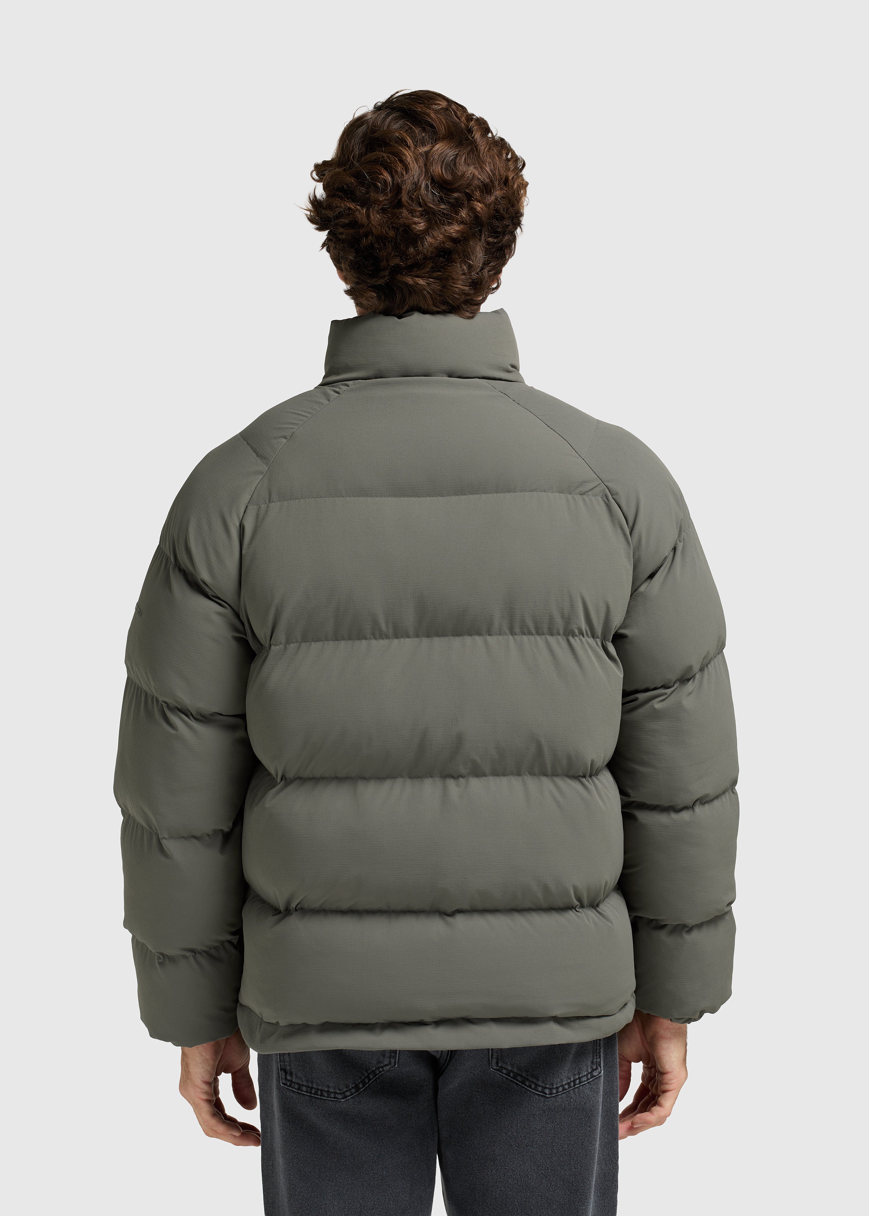 Ripstop Puffer Jacket - Dark Green