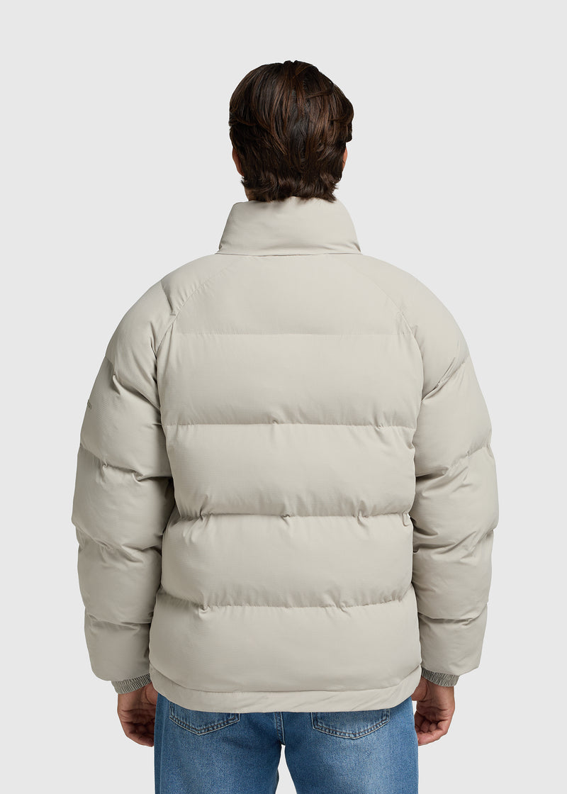 Ribstop Puffer Jacket - Grey