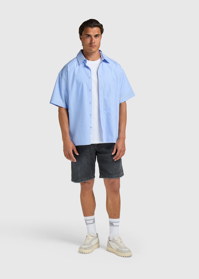 Striped Summer Shirt - Striped Light Blue