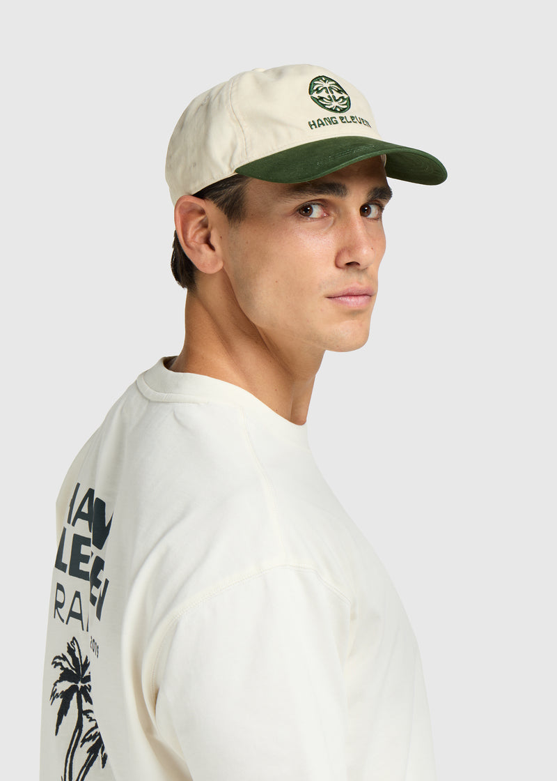 Casquette bicolore - Vert foncé