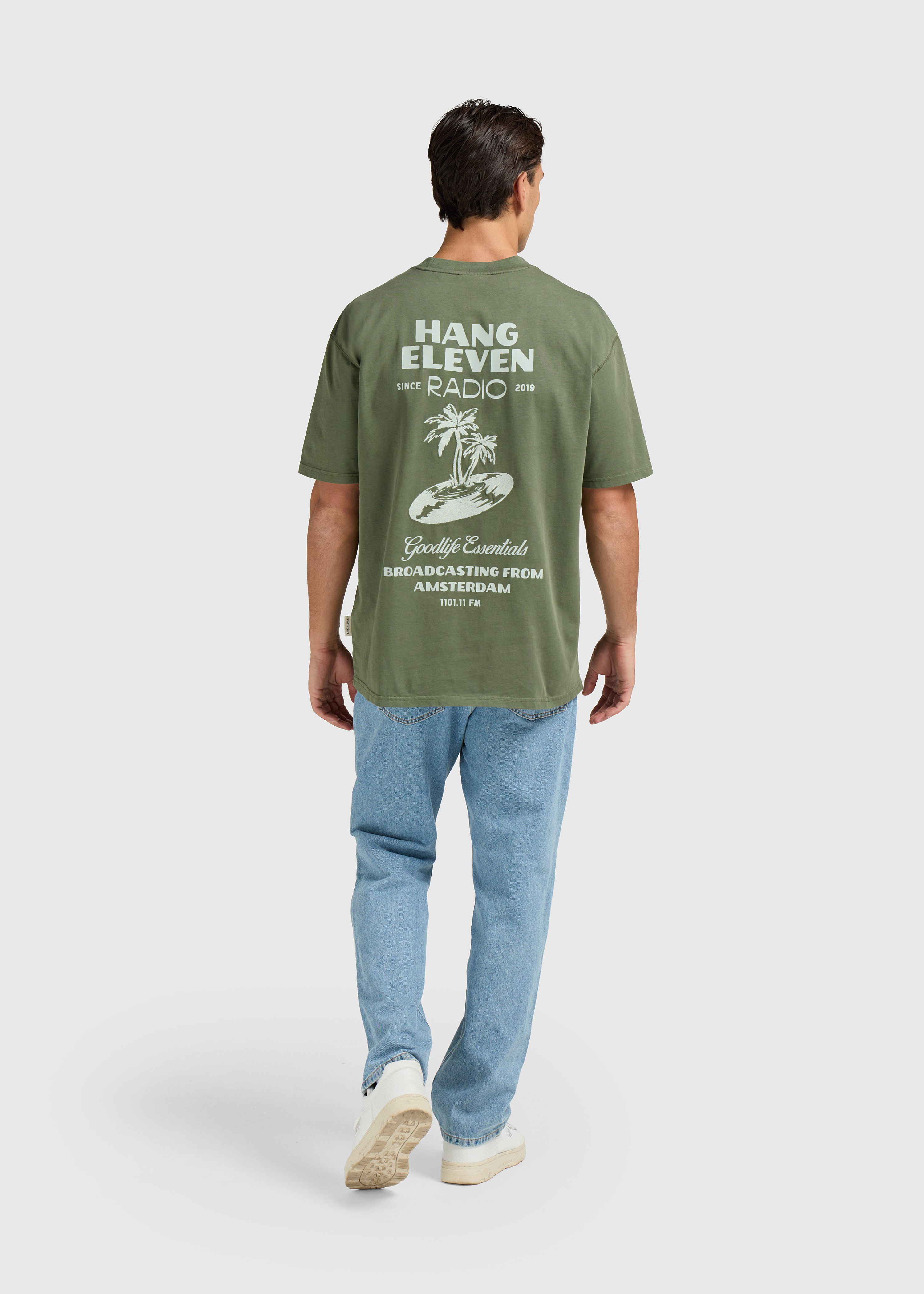 Radio Tee - Moss Green