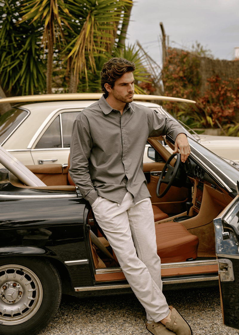 Chemise Oxford - Vert pierre