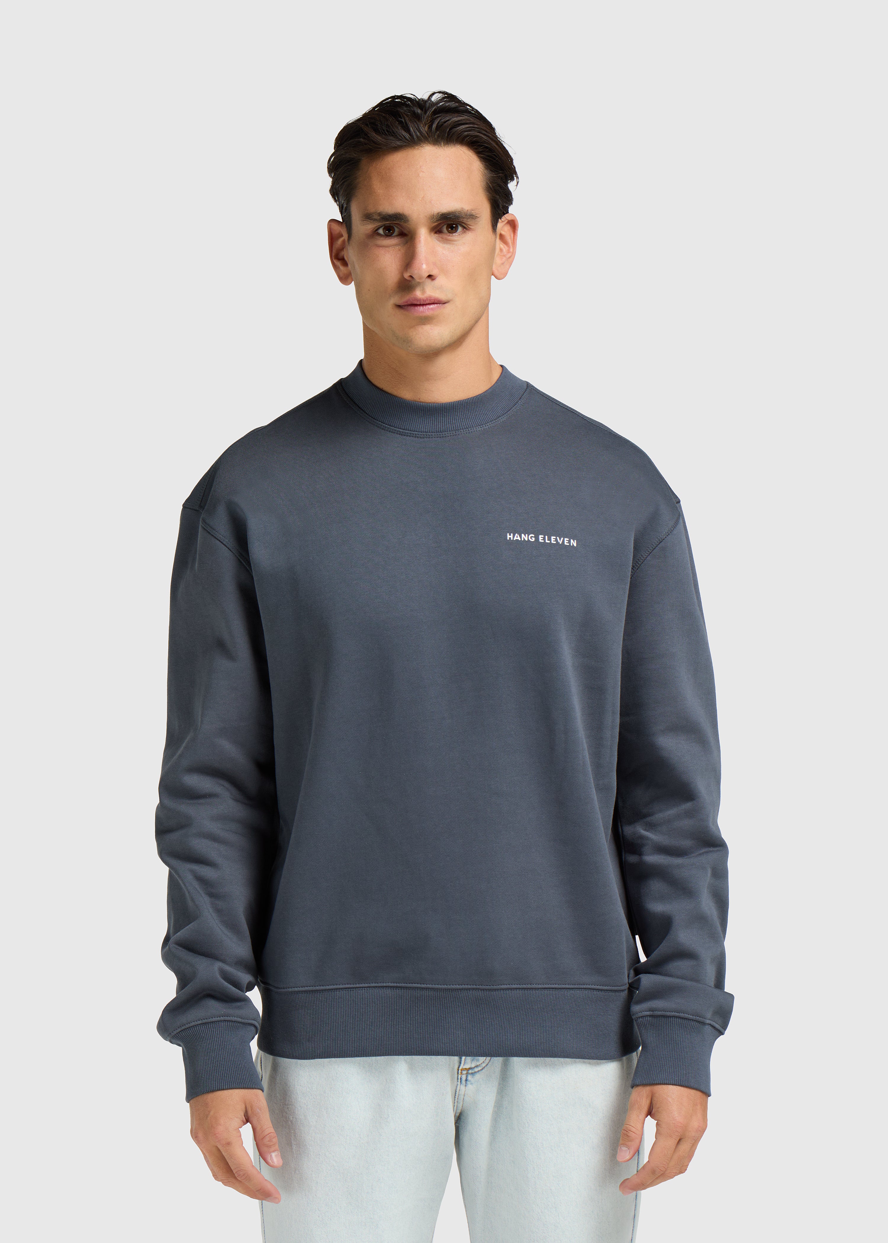 Wild Botanics Crewneck - Ombre Blue