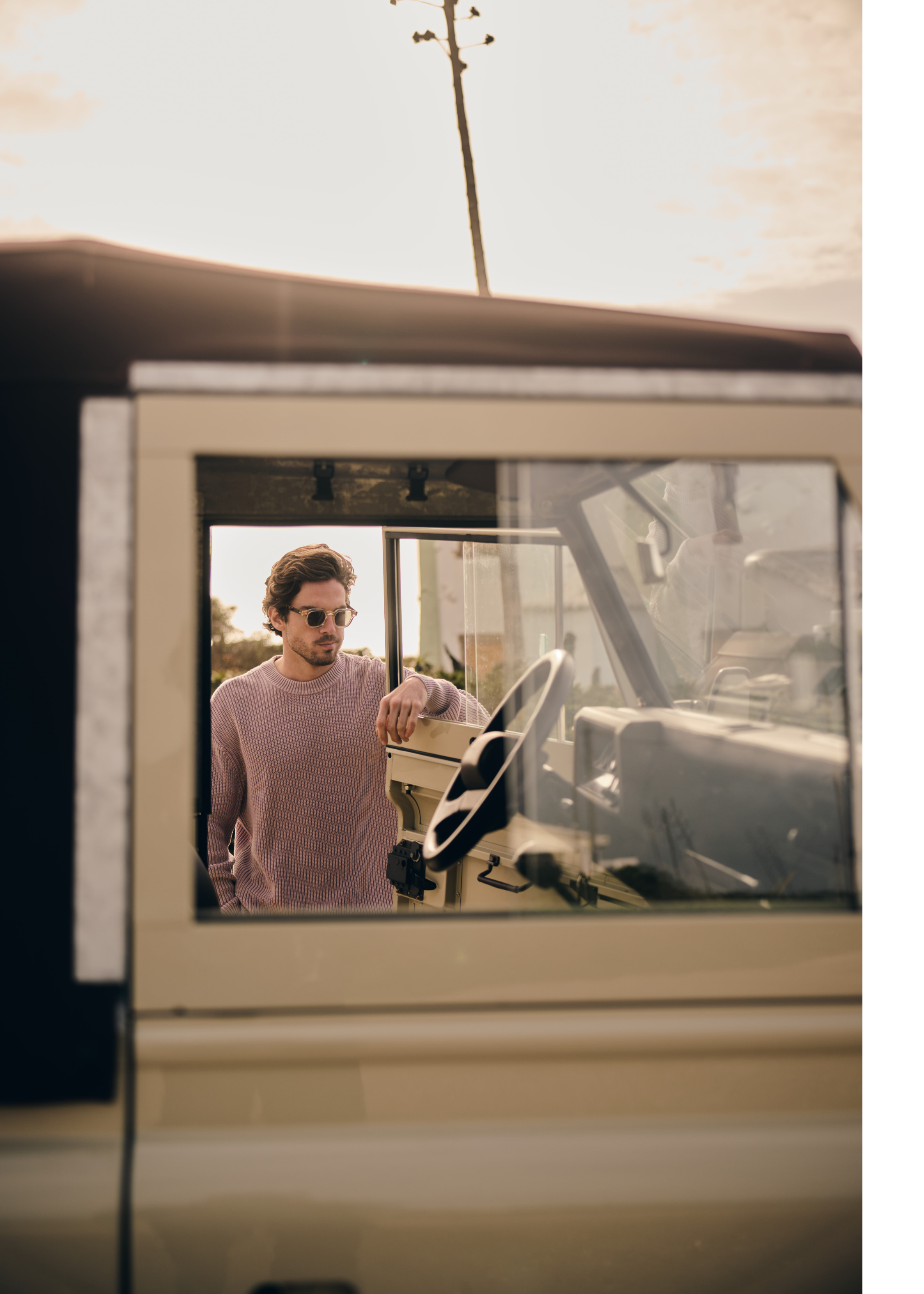 Washed Knit Crewneck - Lilac