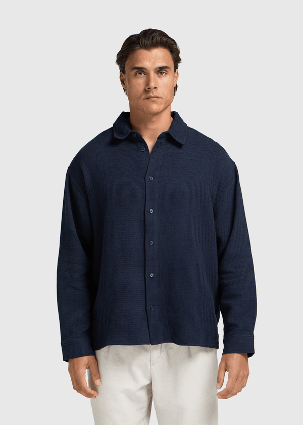Sam Shirt - Navy Blue