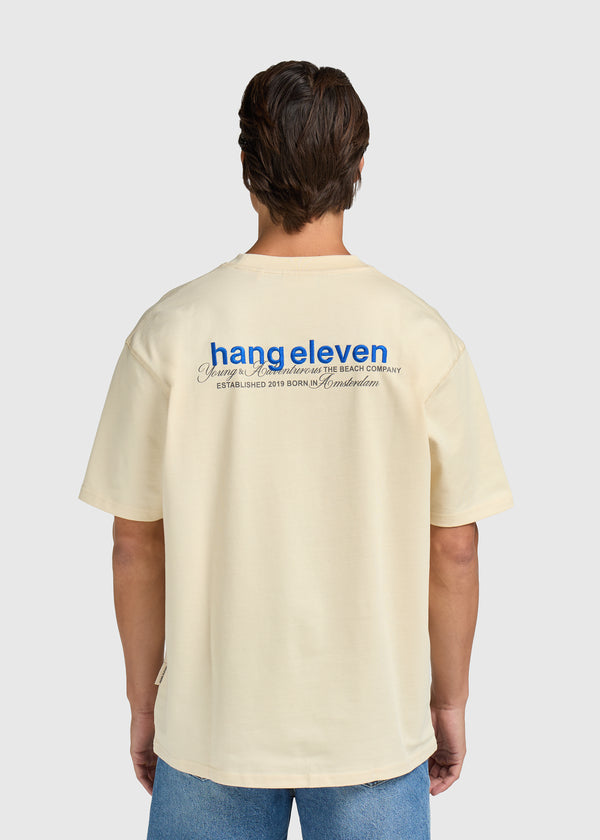 Brand Embro Tee - White Sand