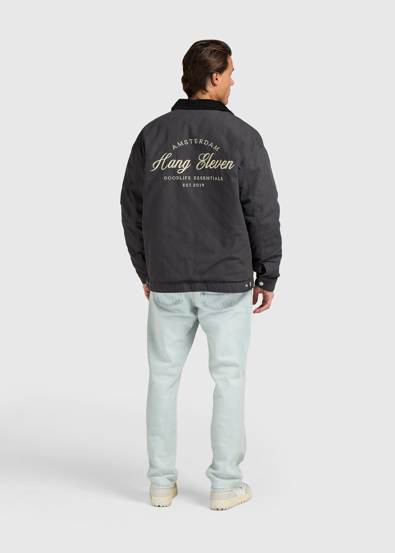 Premium Arbeitsjacke – Mitternachtsschwarz
