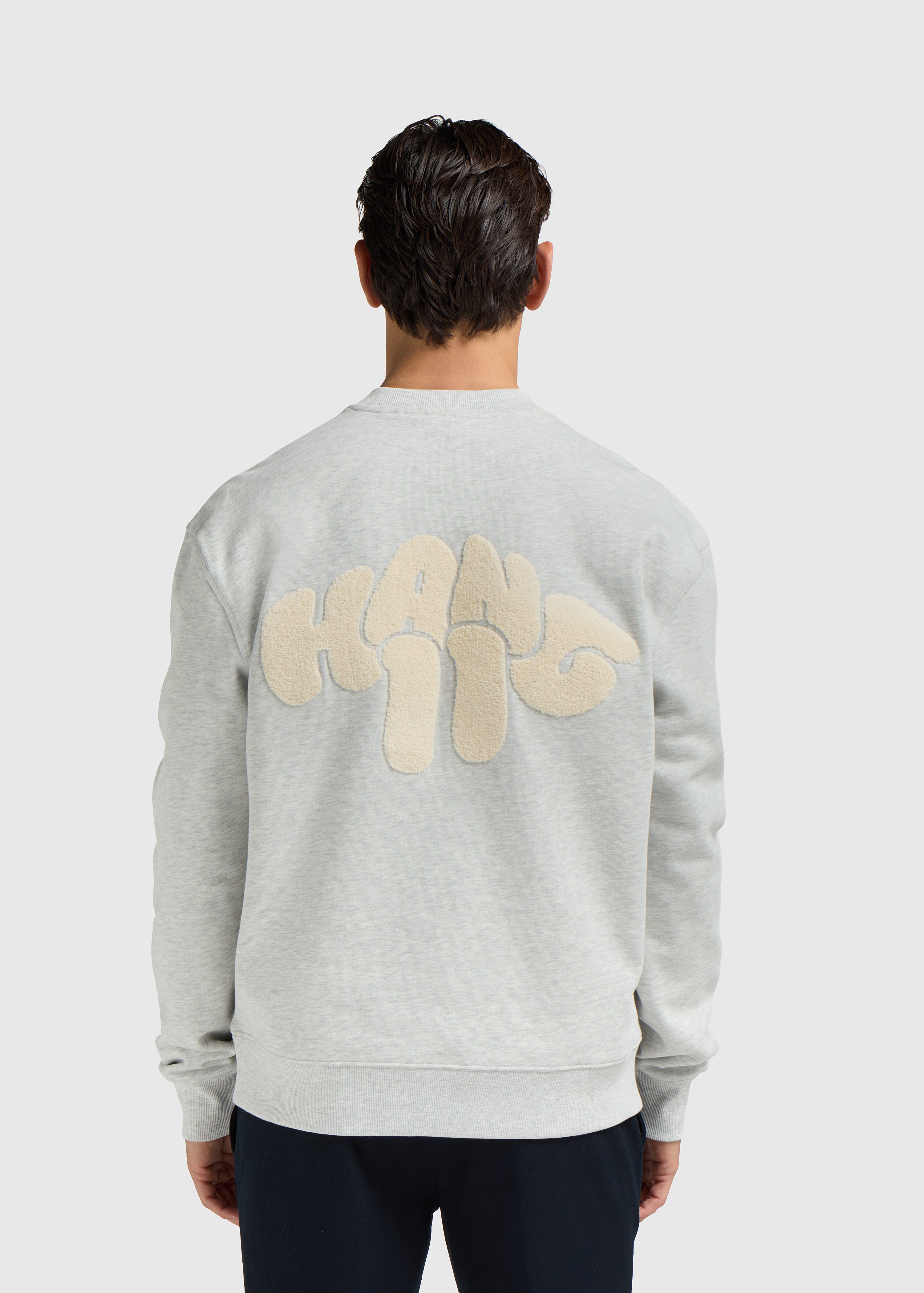 Toweling Crewneck - Grey Melee