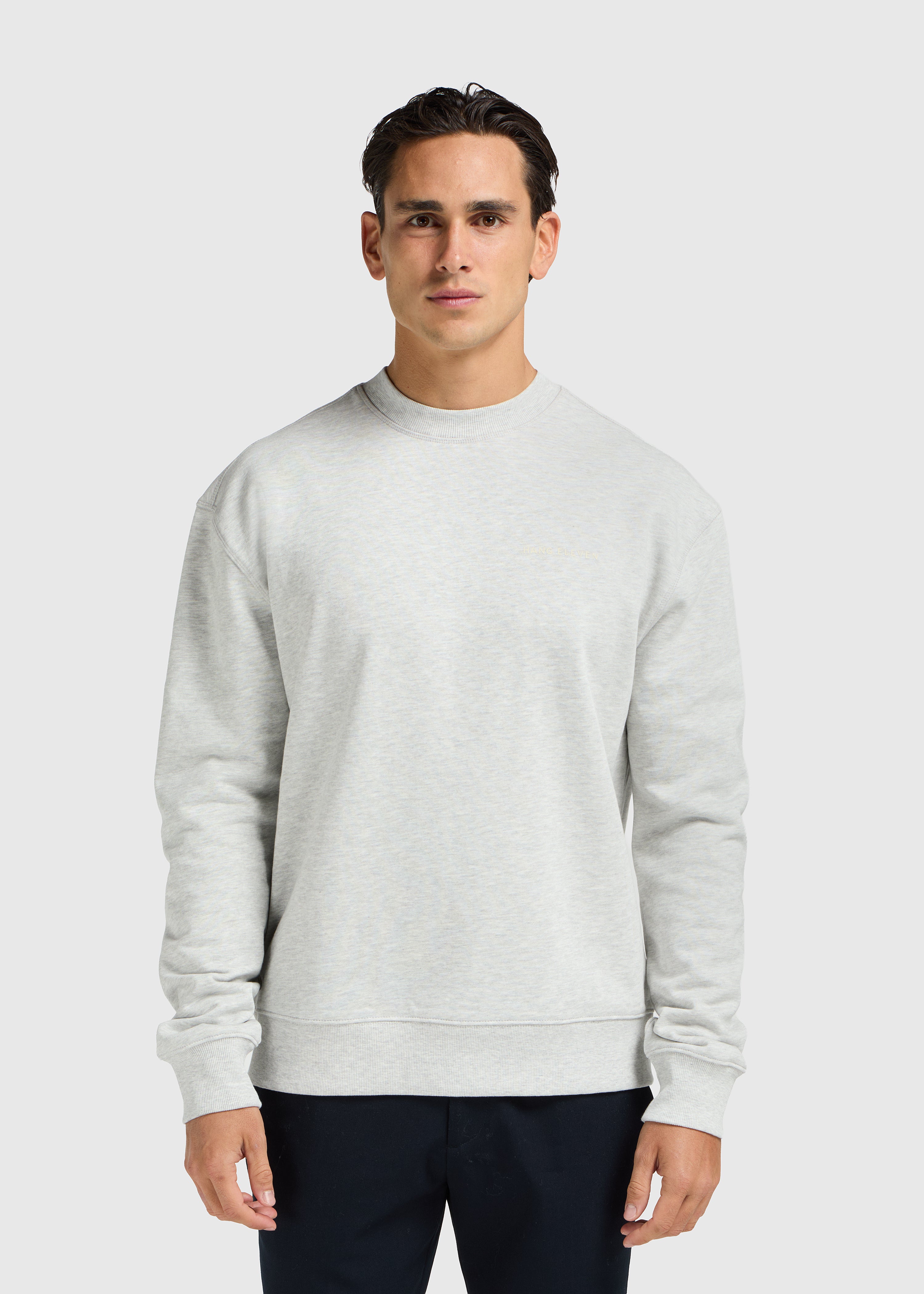 Toweling Crewneck - Grey Melee