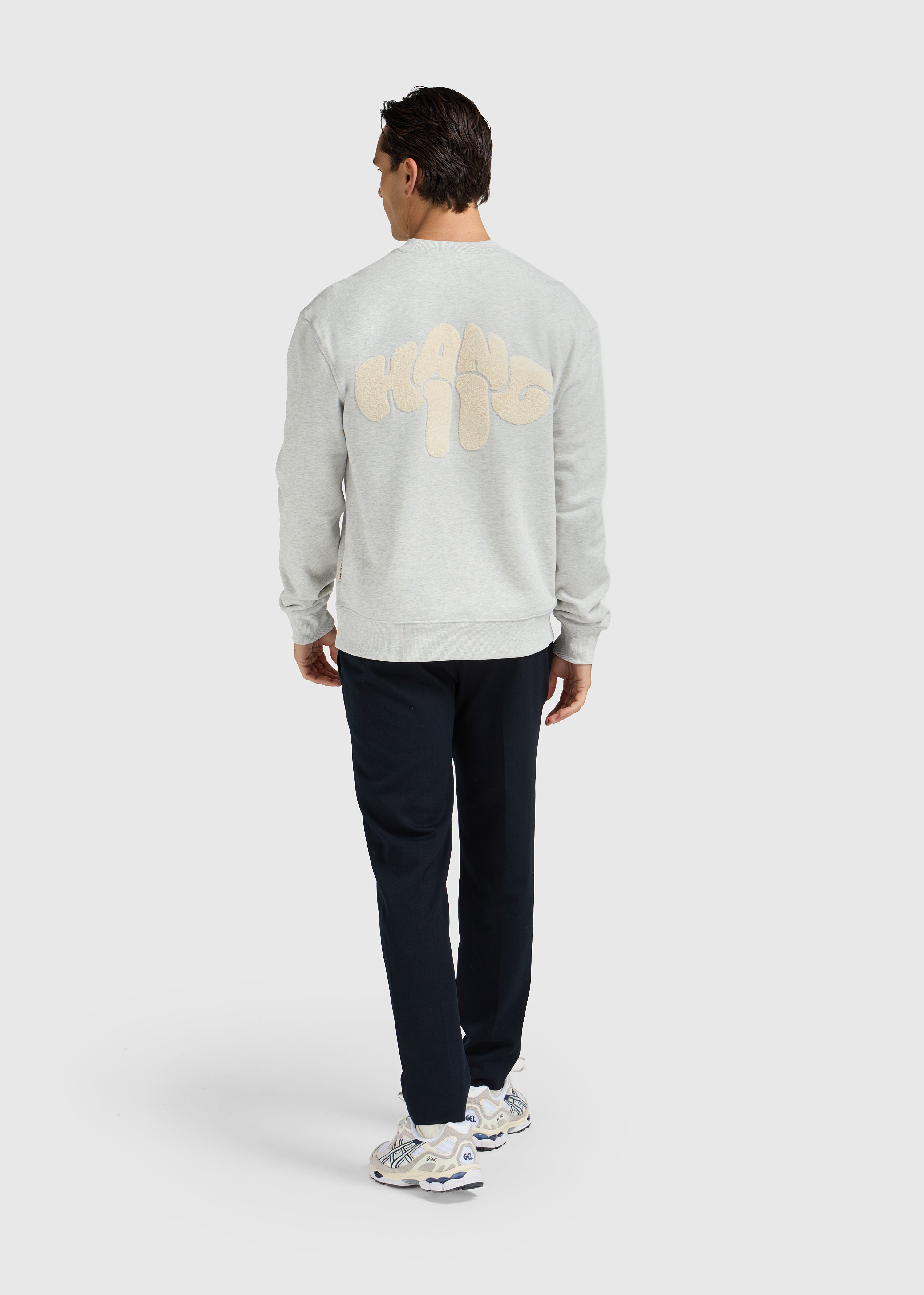 Toweling Crewneck - Grey Melee