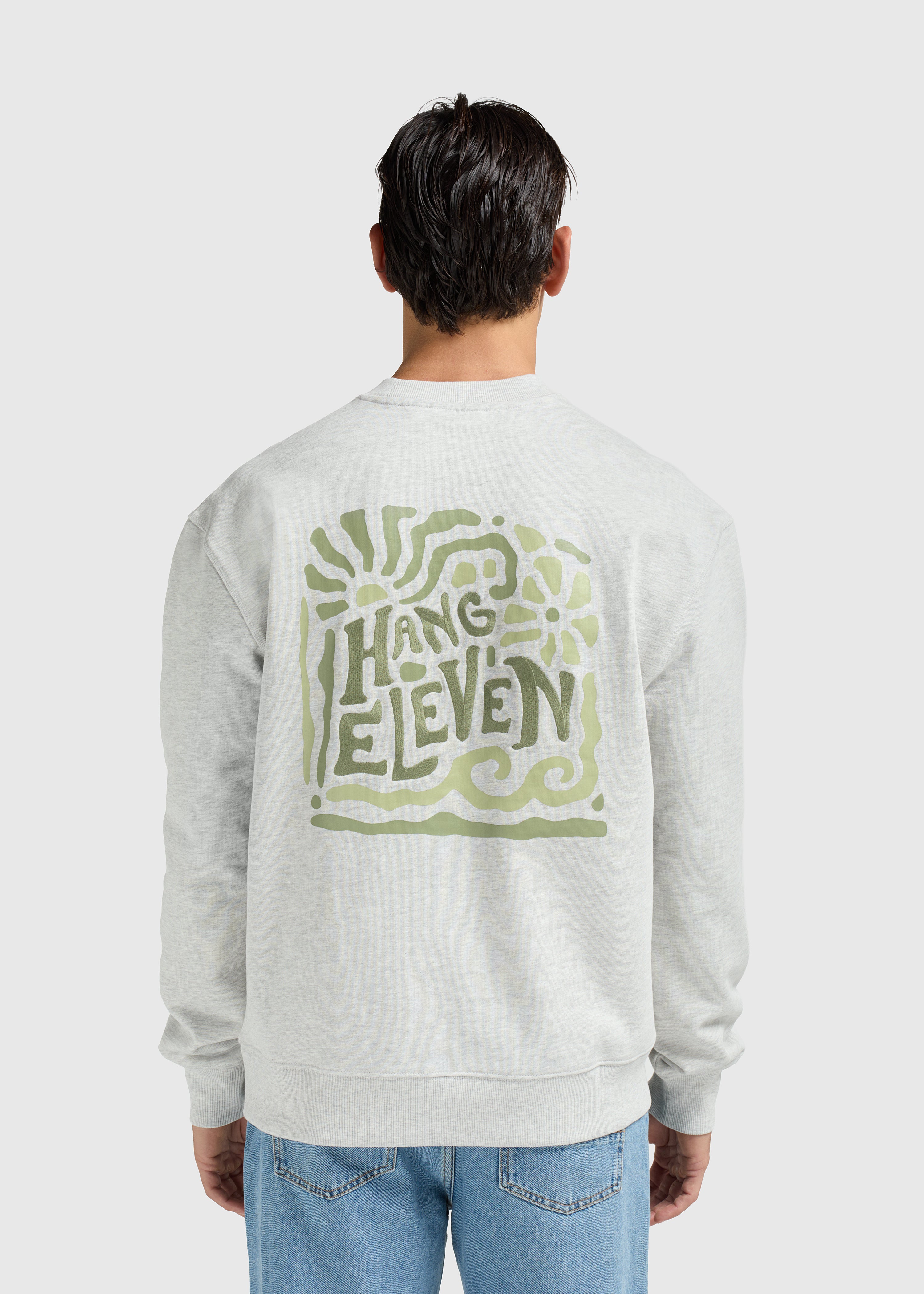 Wild Botanics Crewneck - Grey Melee