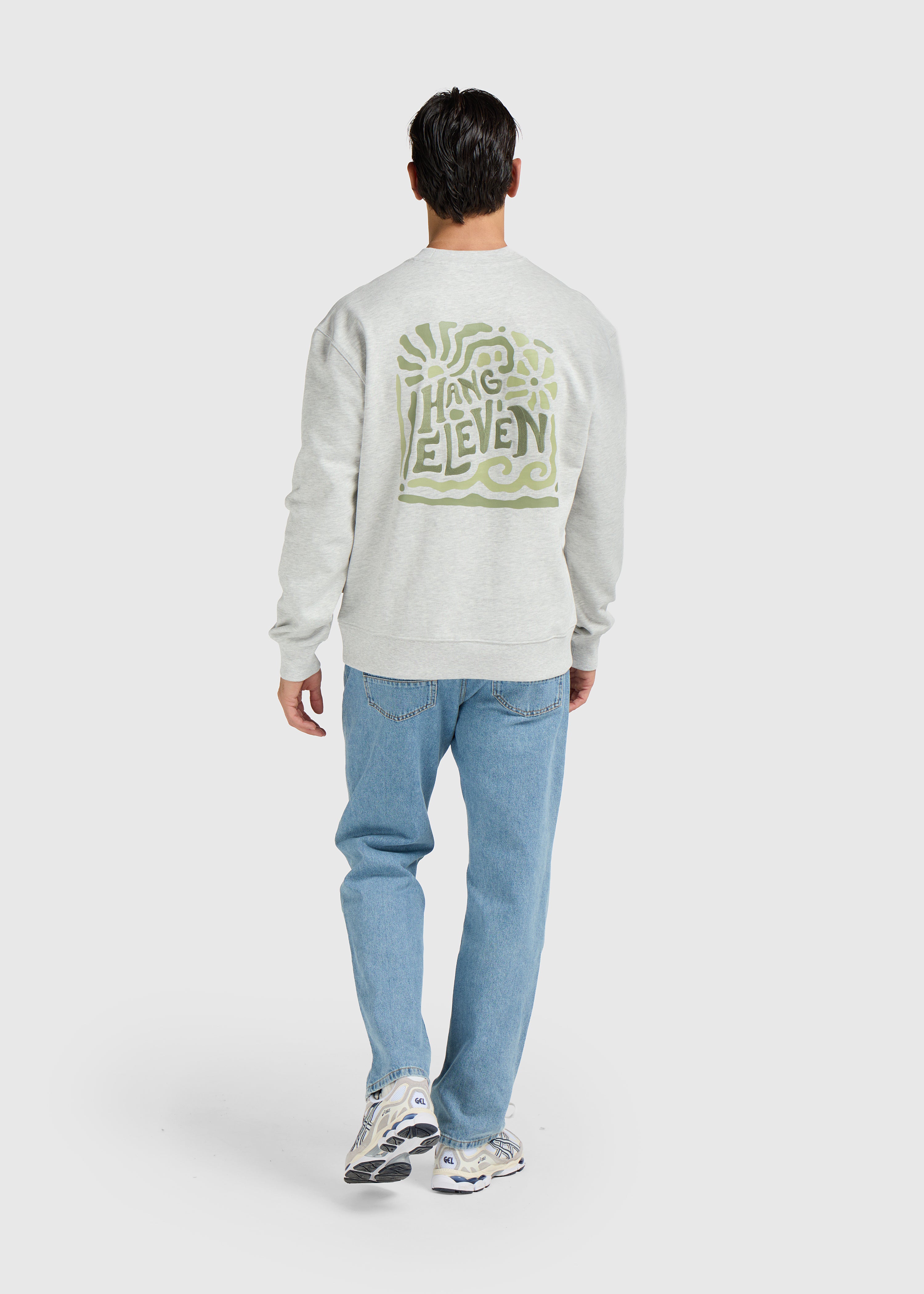 Wild Botanics Crewneck - Grey Melee
