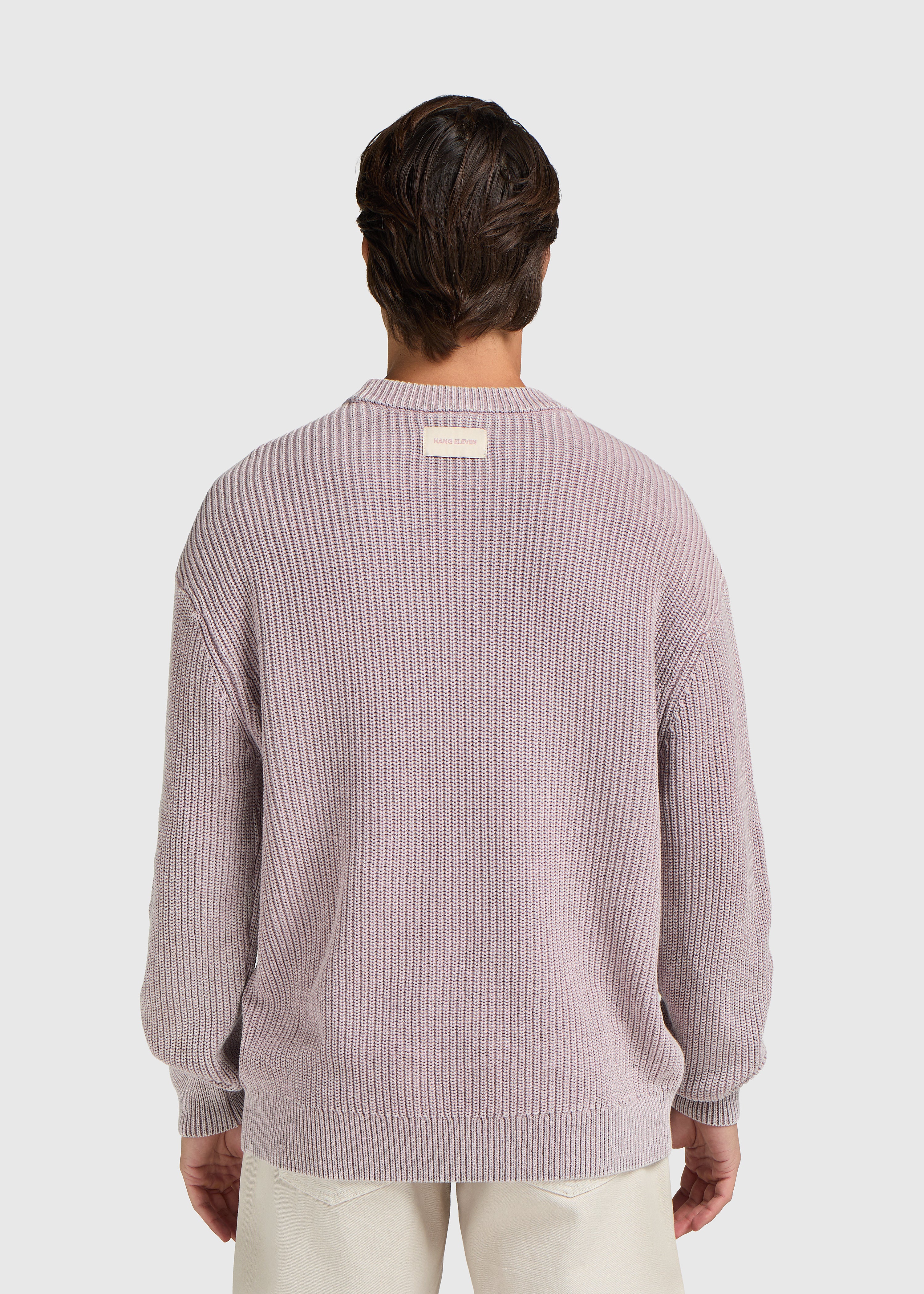 Washed Knit Crewneck - Lilac