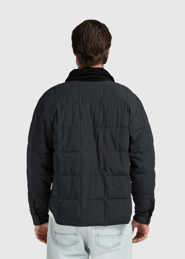 Padded Coach Jacket - Midnight Black