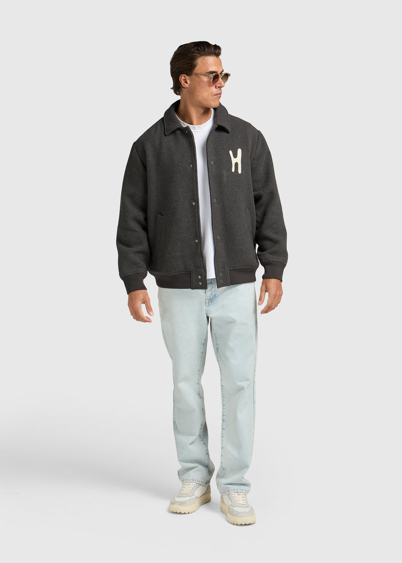 Varsity Jacket - Dark Grey