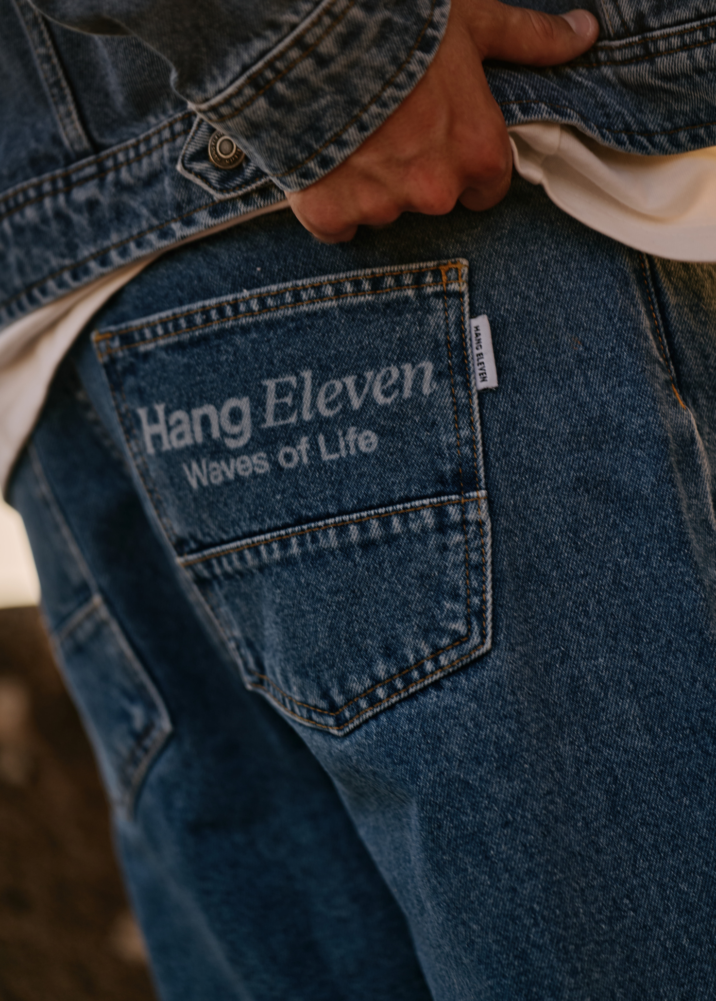 Premium Straight Jeans - Deep Blue