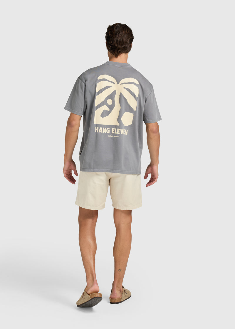 Washed Sunburn tee - Stone Grey