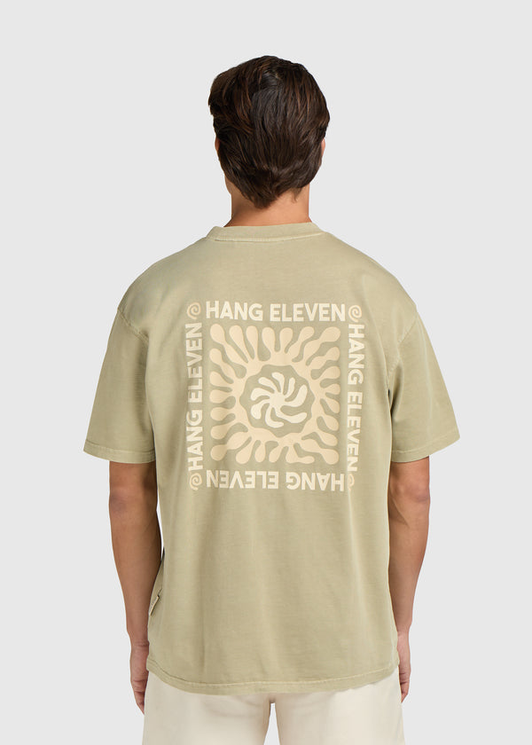 Off Grid Tee - Washed Slate Green