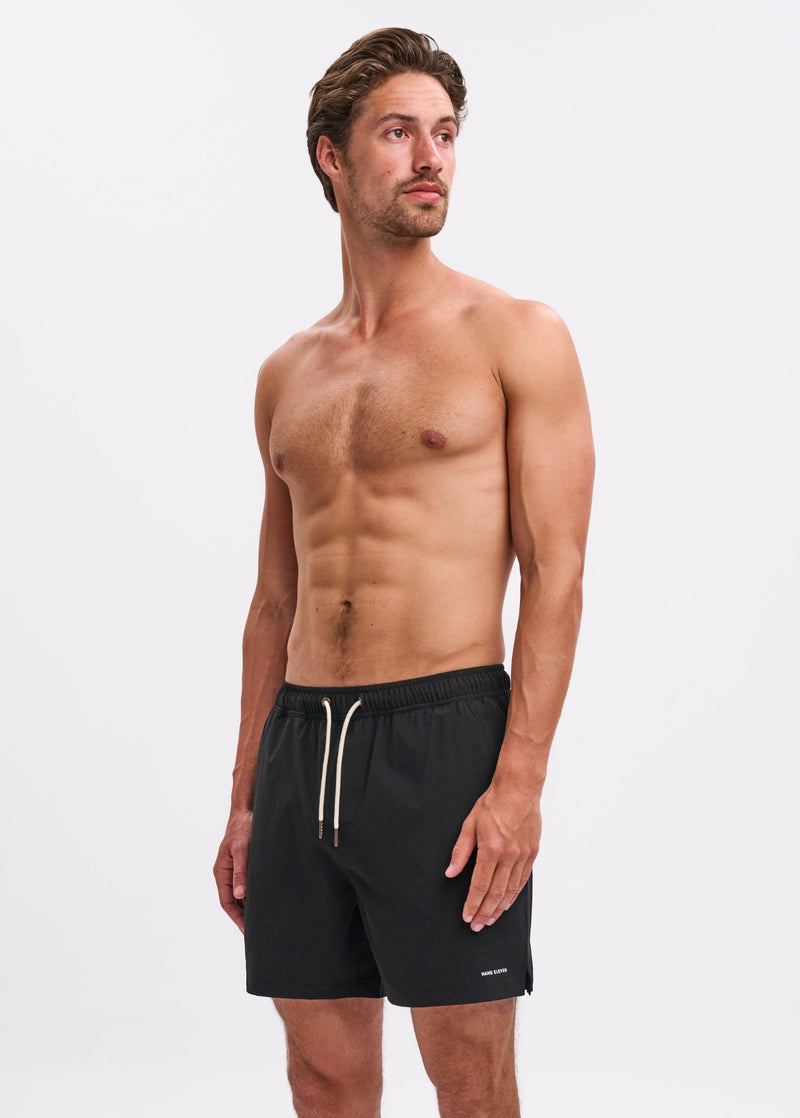 Hybrid-Badeshorts – Schwarz