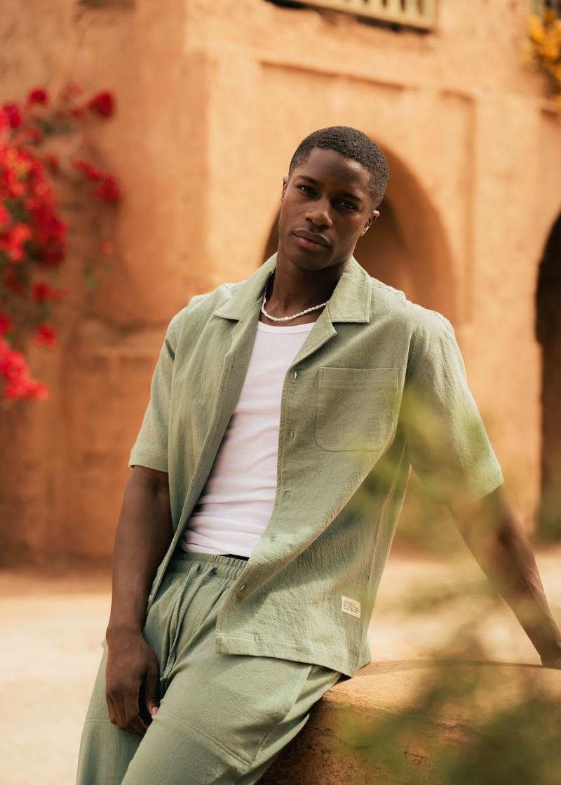 Chemise Structure - Vert Sauge
