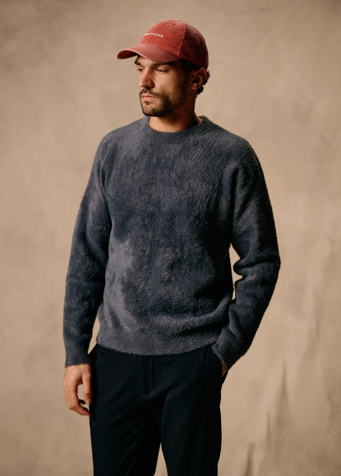 Hairy Brand Crewneck - Navy