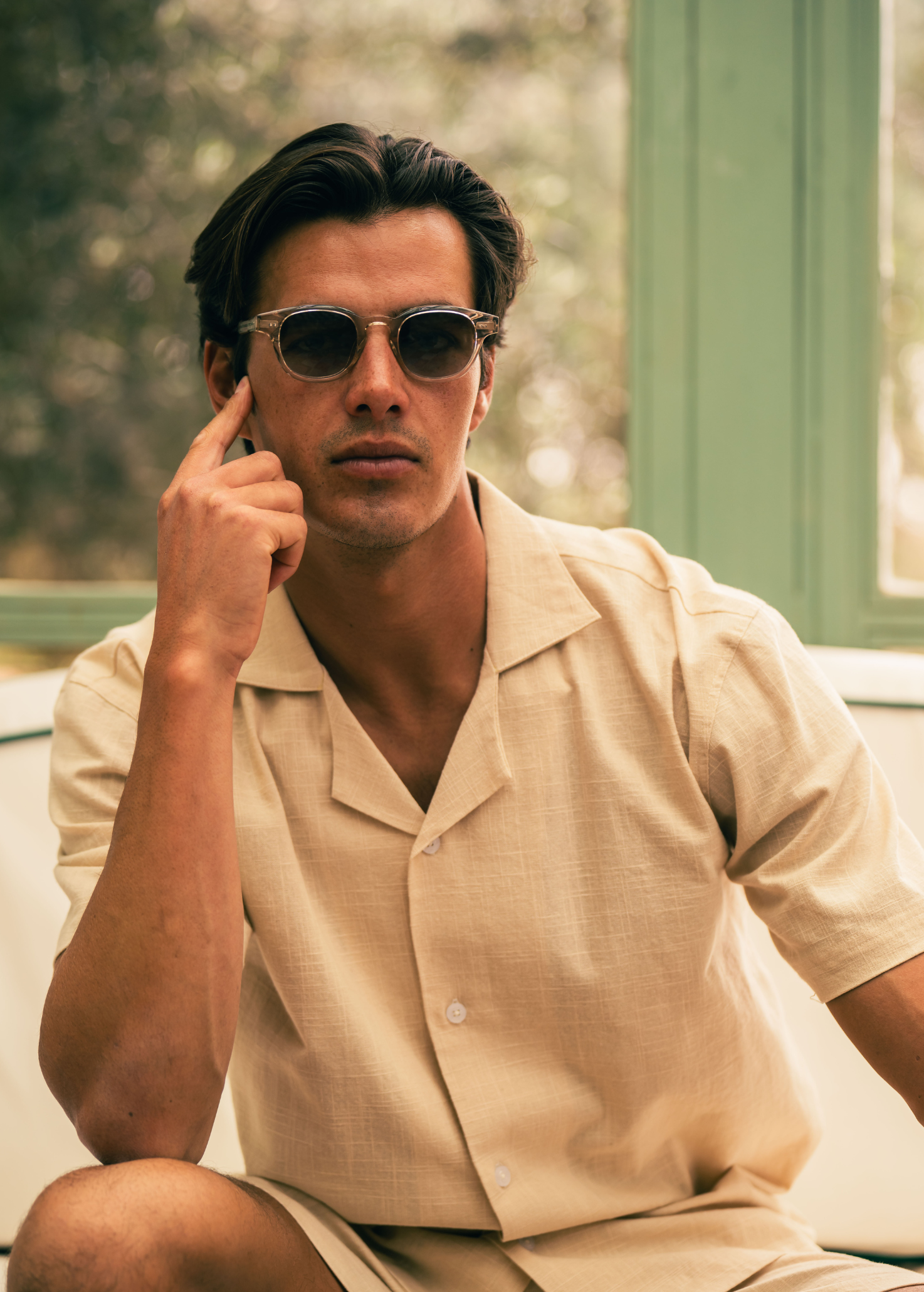 Chemise Uni Slub - Blanc cassé