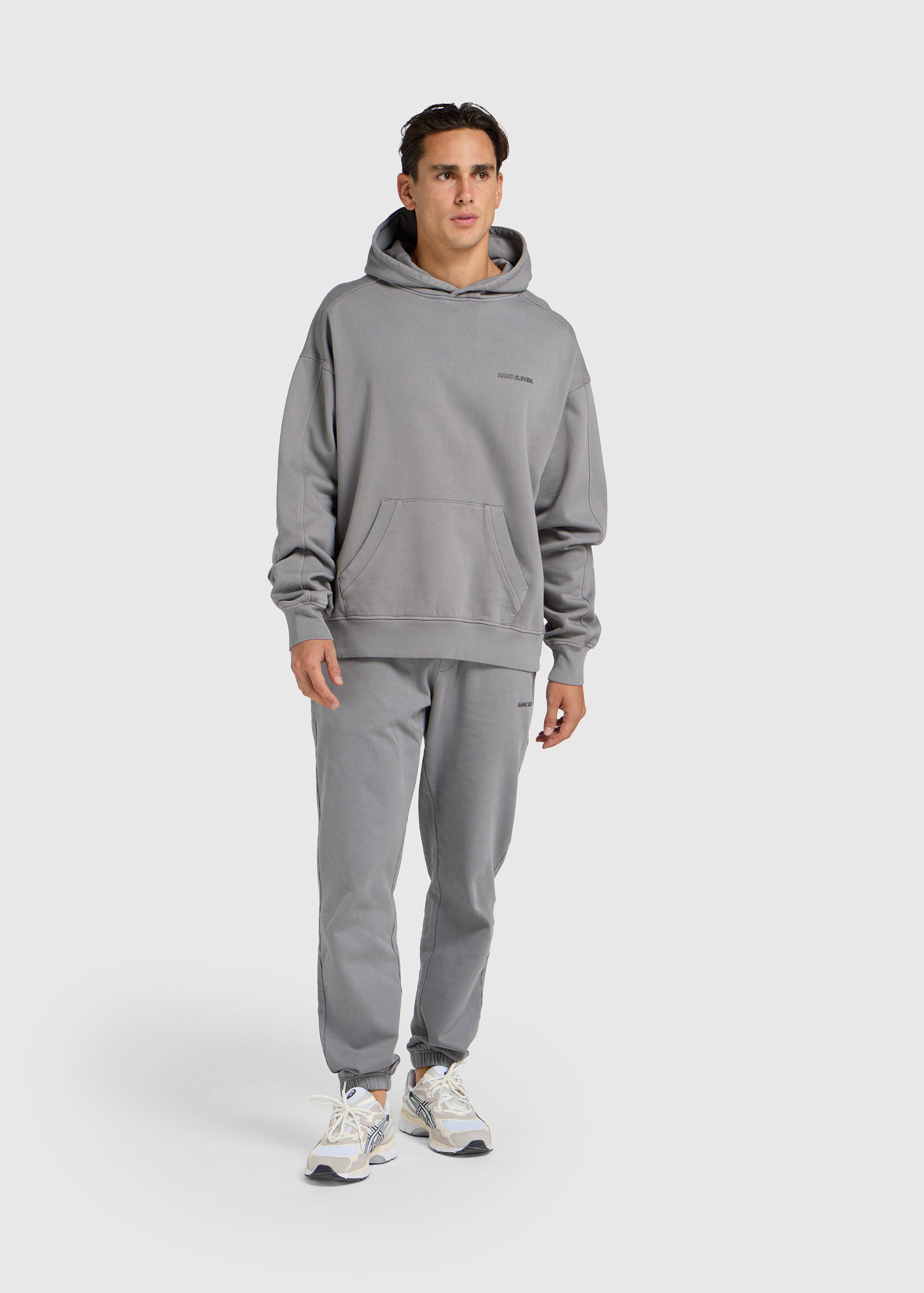 Sweat à capuche Premium Blanks - Gris délavé