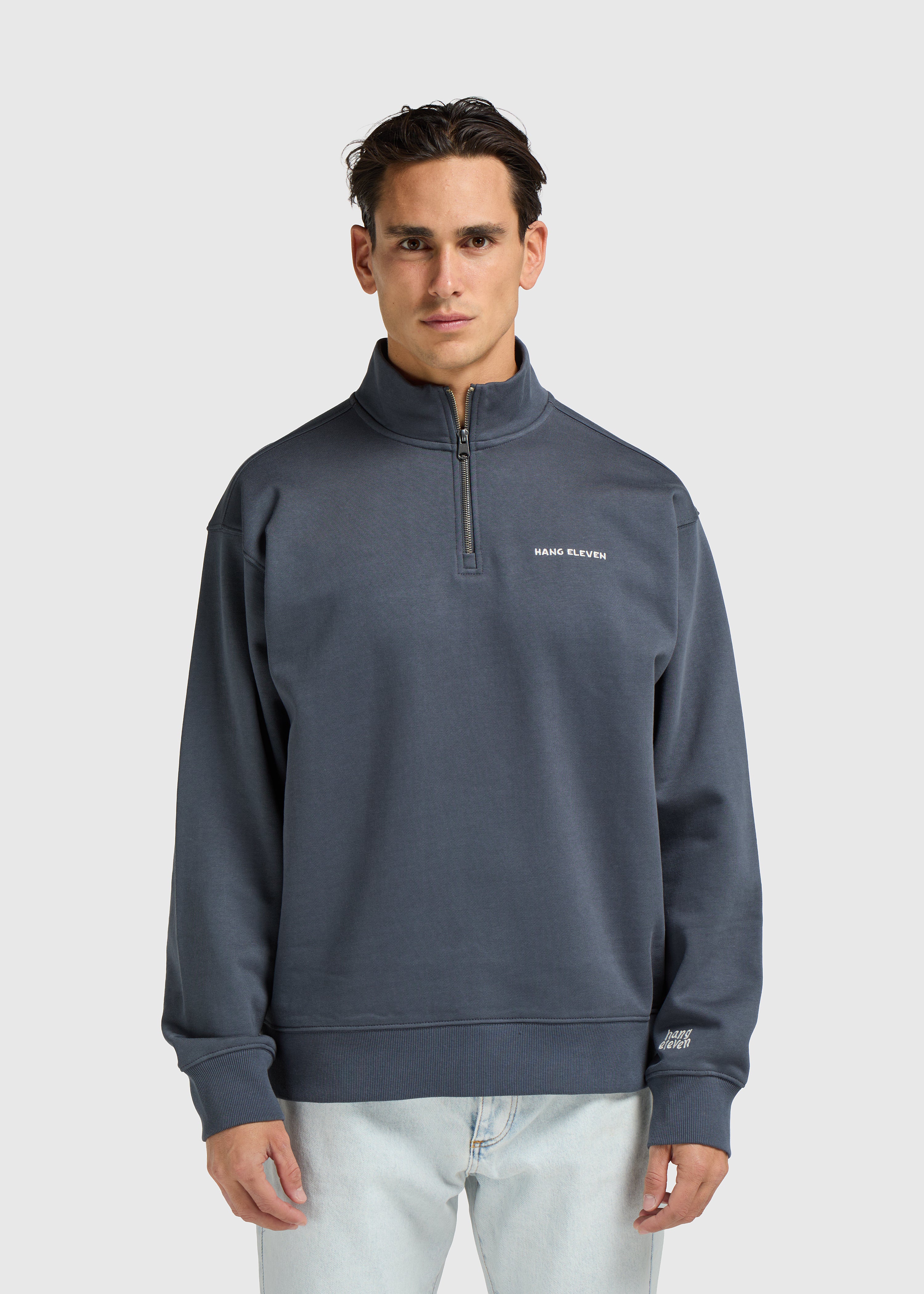 Half Zip Sweater - Ombre Blue